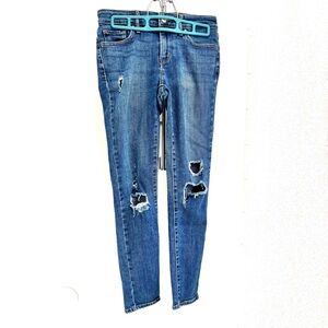 Levi's 711 Distressed Blue Skinny Jeans Size 26